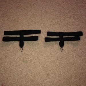 Hot Topic Accessories - Black Leg Garters Hot Topic Accessories - Black Leg Garters